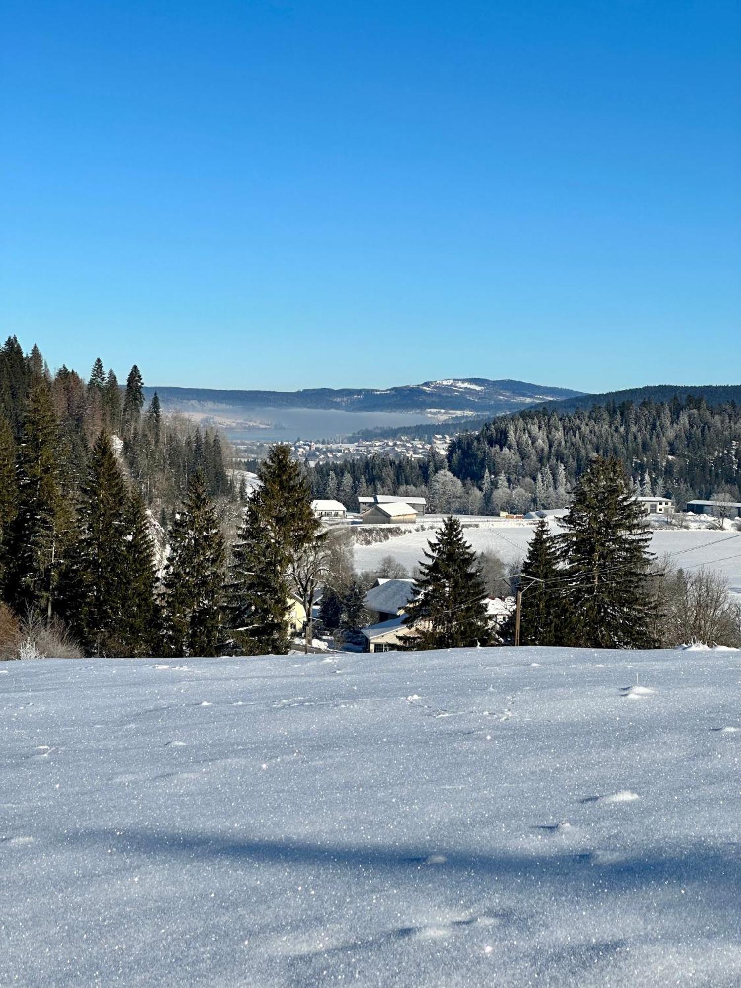 Le Belvedere Des Deux Lacs Le Brey et Maison du Bois Exteriér fotografie